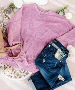 No Ship Drop Ship Before Time Pullover In Lilac