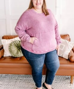 No Ship Drop Ship Before Time Pullover In Lilac