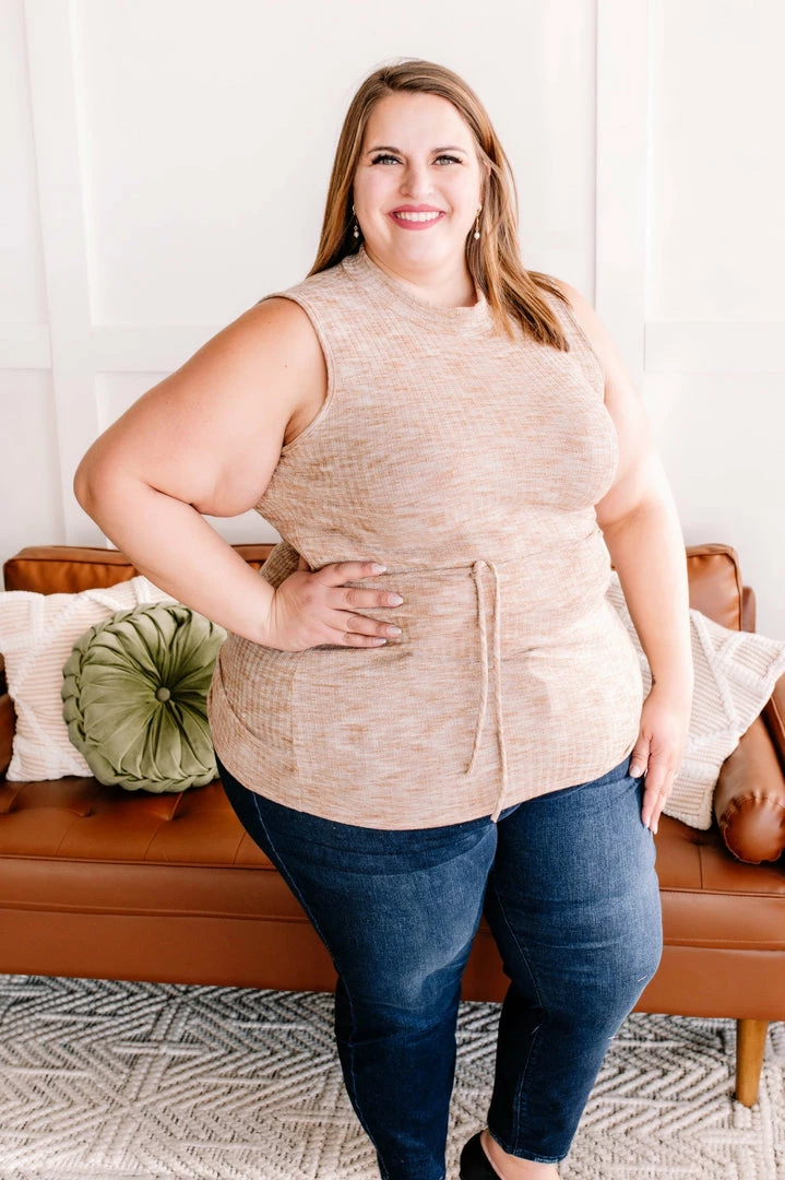 No Ship Drop Ship Say It With Style Mock Neck Top In Caramel (GHG-S) 2 No Ship Drop Ship Say It With Style Mock Neck Top In Caramel (GHG-S)