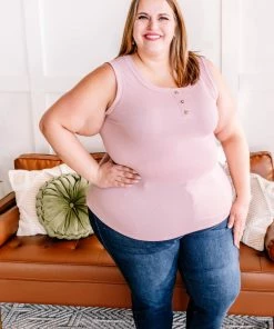 No Ship Drop Ship GHG- Shop Singles Come A Little Closer Sleeveless Top In Beloved Pink(GHG-S)