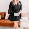 No Ship Drop Ship After Midnight Black Gabby Style Dress (GHG-S)