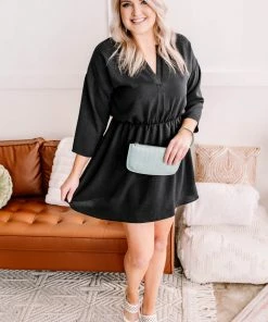No Ship Drop Ship After Midnight Black Gabby Style Dress (GHG-S)