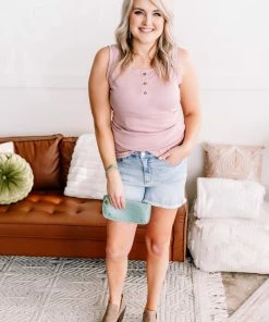 No Ship Drop Ship GHG- Shop Singles Come A Little Closer Sleeveless Top In Beloved Pink(GHG-S)