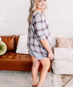 No Ship Drop Ship Apparel Don't Be Such A Square Plaid Print Asymmetrical Top 20 No Ship Drop Ship Apparel Don't Be Such A Square Plaid Print Asymmetrical Top