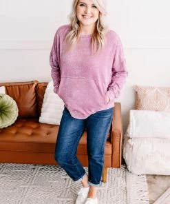 No Ship Drop Ship Before Time Pullover In Lilac