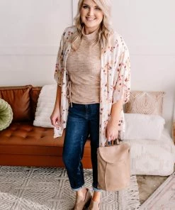 No Ship Drop Ship Say It With Style Mock Neck Top In Caramel Apparel