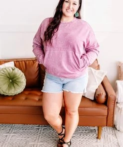 No Ship Drop Ship Before Time Pullover In Lilac