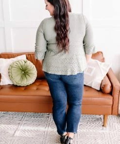 No Ship Drop Ship GHG- Shop Singles Eye Can See Clearly Now Vintage Eyelet Top In Olive (GHG - S, 1XL) 25 No Ship Drop Ship GHG- Shop Singles Eye Can See Clearly Now Vintage Eyelet Top In Olive (GHG - S, 1XL)