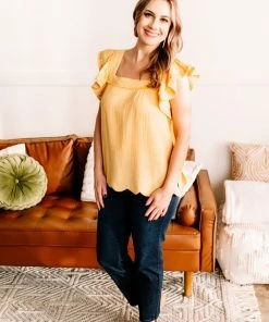 No Ship Drop Ship Happy Little Thing In Summer Time Yellow (GHG-S)