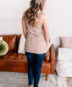 No Ship Drop Ship Say It With Style Mock Neck Top In Caramel (GHG-S) 19 No Ship Drop Ship Say It With Style Mock Neck Top In Caramel (GHG-S)