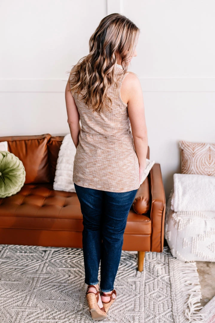 No Ship Drop Ship Say It With Style Mock Neck Top In Caramel (GHG-S) 4 No Ship Drop Ship Say It With Style Mock Neck Top In Caramel (GHG-S)