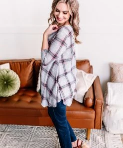 No Ship Drop Ship Apparel Don't Be Such A Square Plaid Print Asymmetrical Top 15 No Ship Drop Ship Apparel Don't Be Such A Square Plaid Print Asymmetrical Top