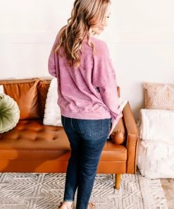 No Ship Drop Ship Before Time Pullover In Lilac