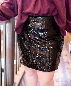 No Ship Drop Ship Big City Nights Skirt In Jet Black Sequins 11 No Ship Drop Ship Big City Nights Skirt In Jet Black Sequins