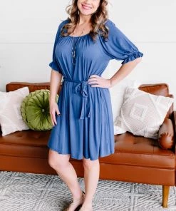 No Ship Drop Ship Bluewater Blues Dress (GHG-S)