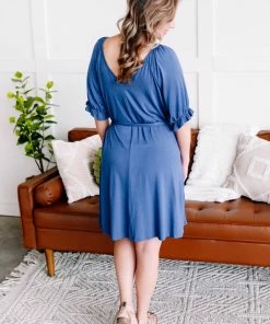 No Ship Drop Ship Bluewater Blues Dress (GHG-S)
