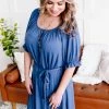 No Ship Drop Ship Bluewater Blues Dress (GHG-S)