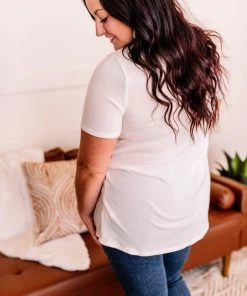 No Ship Drop Ship In A Bind Twist Front Top In Cream 18 No Ship Drop Ship In A Bind Twist Front Top In Cream