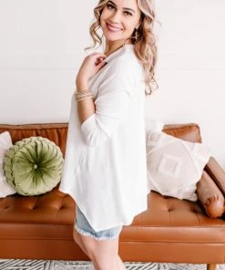 No Ship Drop Ship Apparel No Stopping Us Now Novelty Knit Top In White