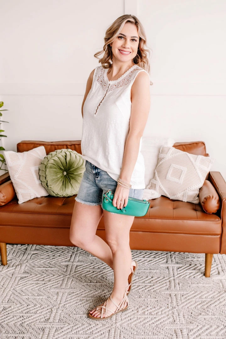 No Ship Drop Ship Stay Cool Lace Button Tank Top Apparel 9 No Ship Drop Ship Stay Cool Lace Button Tank Top Apparel