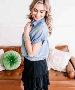 No Ship Drop Ship Apparel Singed Around The Edges Skort