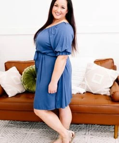 No Ship Drop Ship Bluewater Blues Dress (GHG-S)