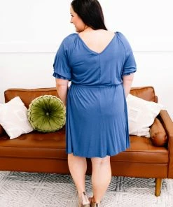 No Ship Drop Ship Bluewater Blues Dress (GHG-S)