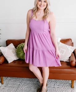 No Ship Drop Ship Telling Stories Crochet Dress In Dark Orchid Apparel