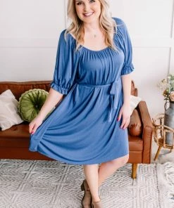 No Ship Drop Ship Bluewater Blues Dress (GHG-S)