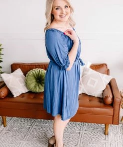No Ship Drop Ship Bluewater Blues Dress (GHG-S)