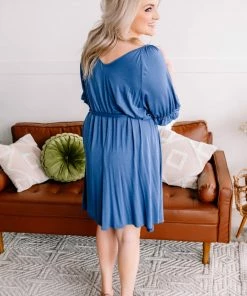 No Ship Drop Ship Bluewater Blues Dress (GHG-S)