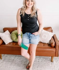 No Ship Drop Ship Don't Cut Me Off Mid Rise Judy Blue Shorts