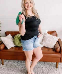 No Ship Drop Ship Come A Little Closer Sleeveless Top In Black Apparel