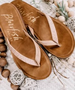 No Ship Drop Ship Taupe Mesa Blowfish Flip Flops