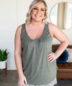 No Ship Drop Ship Playing The Field Green Sleeveless Top