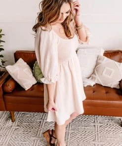 No Ship Drop Ship Don't Worry Baby Smocked Baby Doll Dress