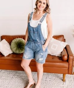 No Ship Drop Ship Only Good Vibes Short Overalls