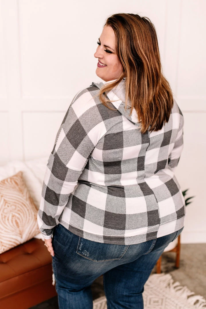 No Ship Drop Ship Weather The Storm Hooded Top In Charcoal + Ivory 5 No Ship Drop Ship Weather The Storm Hooded Top In Charcoal + Ivory