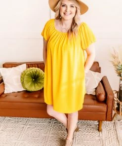 No Ship Drop Ship Silence Is Golden Balloon Sleeve Dress Apparel