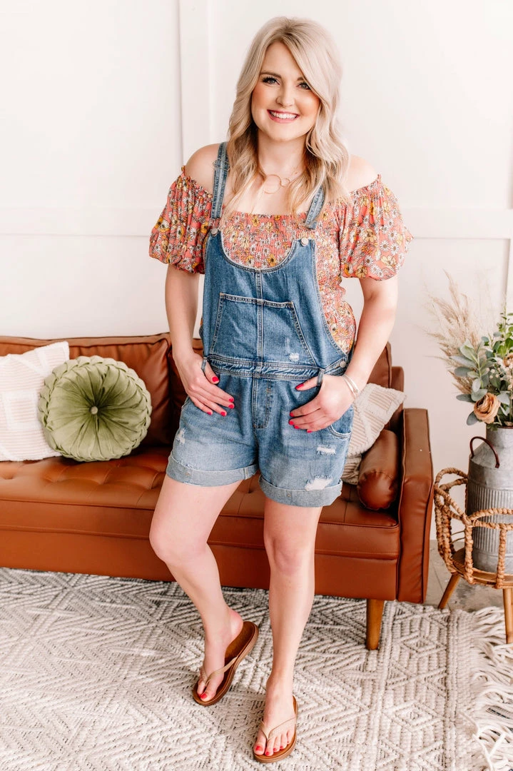 No Ship Drop Ship Apparel Flower Child Floral Smocked Blouse 10 No Ship Drop Ship Apparel Flower Child Floral Smocked Blouse