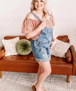 No Ship Drop Ship Only Good Vibes Short Overalls