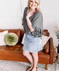 No Ship Drop Ship Blue Jean Baby, LA Lady Risen Denim Skirt (GHG-S) 22 No Ship Drop Ship Blue Jean Baby, LA Lady Risen Denim Skirt (GHG-S)