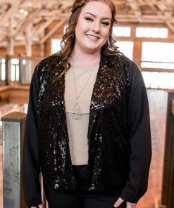 No Ship Drop Ship Here For The Party Sequined Jacket