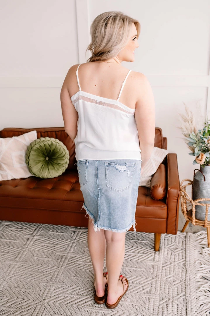 No Ship Drop Ship Blue Jean Baby, LA Lady Risen Denim Skirt (GHG-S) 8 No Ship Drop Ship Blue Jean Baby, LA Lady Risen Denim Skirt (GHG-S)