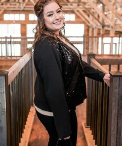 No Ship Drop Ship Here For The Party Sequined Jacket