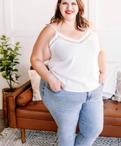 No Ship Drop Ship Basic Instinct Ivory Lace Cami