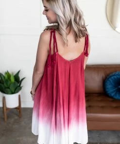 No Ship Drop Ship Watch Us Flounce Dress In Ombre Apparel
