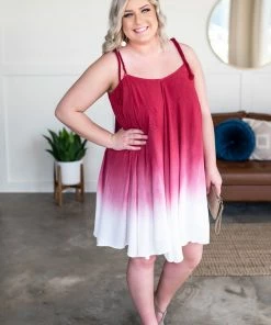 No Ship Drop Ship Watch Us Flounce Dress In Ombre Apparel