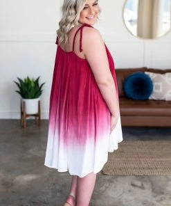 No Ship Drop Ship Watch Us Flounce Dress In Ombre Apparel