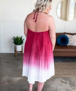 No Ship Drop Ship Watch Us Flounce Dress In Ombre Apparel